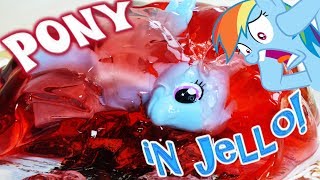 PONY IN JELLO Crazy My Little Pony Challenge with Jelly  MLP Fever [upl. by Meldon]