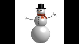 Onshape Snowman CAD [upl. by Saturday]