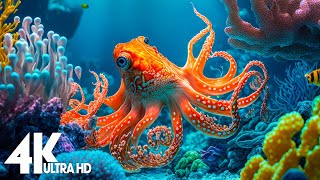 24 HOURS of 4K Underwater Wonders  Relaxing Music  The Best 4K Sea Animals for Relaxation [upl. by Leina]