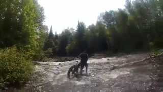 River Crossing Camera 2 Surly Moonlander Fat Bike [upl. by Schluter]