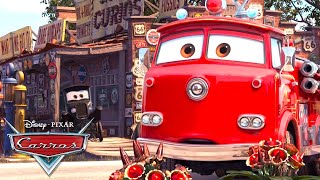 Os Melhores Momentos de Ruivo  O Caminhão de Bombeiro  Pixar Carros [upl. by Kosak88]