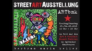 streetARTbmk★ Ausstellung  Art amp Vielfalt Sunset Festival 2018 [upl. by Annazus]