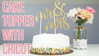 DIY Chipboard Wedding Cake Topper with Cricut Maker Tutorial  How to Use Cricut Knife Blade [upl. by Amaryllis580]