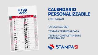 Calendari Olandesi personalizzati Classic [upl. by Glennie175]