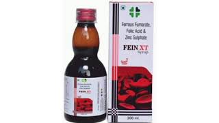 FEIN XT Syrup Ferrous Fumarate Folic Acid amp Zinc Sulphate Syrup [upl. by Royden]