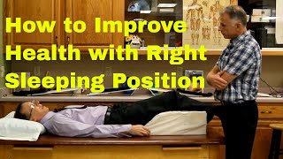 How to Improve Your Health With Right Sleeping PositionRight or Wrong Sleeping Posture [upl. by Saunderson]