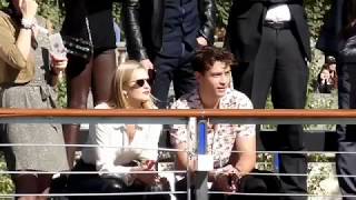 Francisco Lachowski Toni Garrn MarieAnge Casta  LOréal Paris fashion show  30092018 [upl. by Betty]