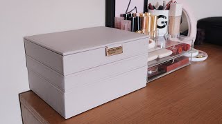 Stackers Classic 3 Set Taupe amp Grey Velvet Jewellery Box Unboxing amp First Impressions [upl. by Nosila]