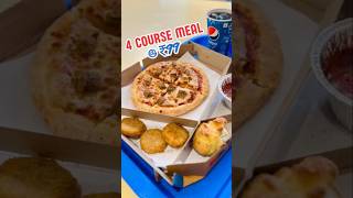 Dominos lunch feast 4 course meal at just rs99 Dominos pizza reviewshortsviraltrending [upl. by Lerak]