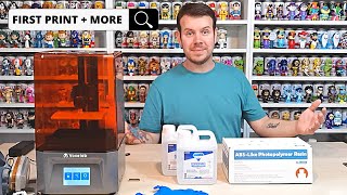 Voxelab Resin Printer Setup What You Will Need PPE How To Add The File and Slice It First Print [upl. by Anelam403]