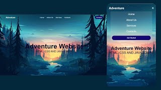 How to create Responsive Navbar using HTML and CSS  Project 9 [upl. by Gordie830]