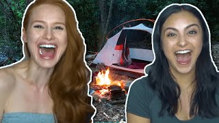 Camila Mendes Surprises Riverdales Madelaine Petsch  Hollywire [upl. by Oak]