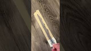 Easy fix of lengthwise gaps in Lvp flooring [upl. by Heurlin764]