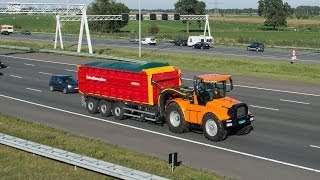 Hovertrack Luctor 544 Schuitemaker Rapide 8400 RS op de snelweg Trekkerweb Agritechnica [upl. by Hardie]