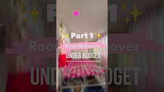 Room Makeover Under A Budget Part1 ✨ roomdecor roommakeover ashortaday [upl. by Enailuj]