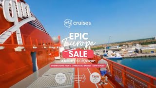 My Cruises  Epic Europe Sale [upl. by Isabella745]