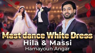 Hila amp Massi mast dance white dress  Afghan Wedding  Hamayoun Angar  Pashto Mix Song [upl. by Akahc]