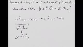 Reactions of Carboxylic Acids Esterification Using Diazomethane [upl. by Crandall]