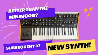 Moog Subsequent 37  Unboxing and Thoughts [upl. by Anneirb]