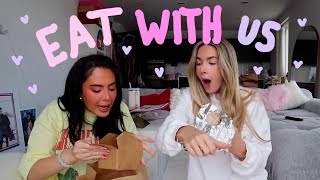 BREAKFAST MUKBANG  Sophia and Cinzia [upl. by Nylde]