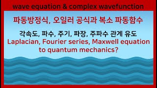 21B 파동방정식 오일러 공식 복소파동함수 맥스웰 방정식 양자역학 Euler’s formula Fourier series LaplacianMaxwell equation [upl. by Herries]