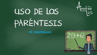 Uso de paréntesis en matemáticas [upl. by Yrdnal358]