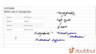 Which one in monogenetic [upl. by Eenobe]