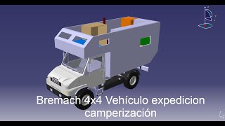 Bremach 4x4 Diseño 3D Vehículo expedición [upl. by Calisa]