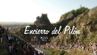 Encierro del Pilón de Falces Navarra [upl. by Atsylac]