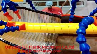 PE Cable Sleeves Wire And Cable Protection Tool Spiral Wrapping Bands production machine line [upl. by Annis938]