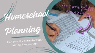 PLAN an ENTIRE Homeschool Year With Me [upl. by Dias]