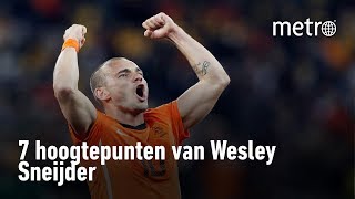 De 7 mooiste momenten van Wesley Sneijder in Oranje [upl. by Akcinahs]