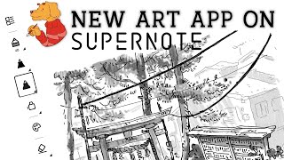 The new Atelier painting app on the Supernote [upl. by Elum]