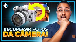 Como RECUPERAR FOTOS PERDIDAS da CÂMERA  Fácil e Rápido Recoverit [upl. by Nnylrac]