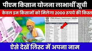 PM Kisan Beneficiary List 2024 ll 2024 PM Kisan Beneficiary List  Check Your Payment Status Now [upl. by Tseng]