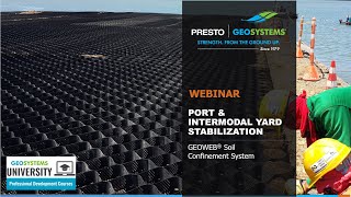 Stabilizing Intermodal amp Port Yards Using the GEOWEB® System [upl. by Florrie225]