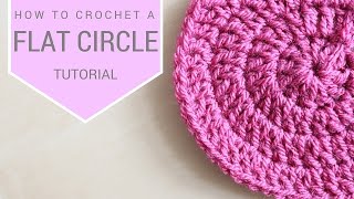 CROCHET How to crochet a flat circle  Bella Coco [upl. by Harbard]