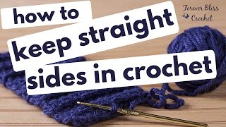 how to keep straight sides in crochet [upl. by Irv]