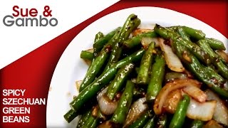 Chinese Spicy Szechuan Green Beans stir fry [upl. by Inahpets866]