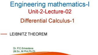 LEIBNITZ THEOREM  Nth DERIVATIVE OF PRODUCT OF TWO FUNCTIONS [upl. by Macdonald]