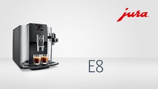 JURA E8  Kaffeevollautomat  Fully automatic coffee machine [upl. by Ayama]