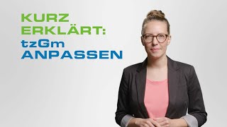 Kurz erklärt tzGm anpassen [upl. by Aldus]