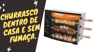 ASSADOR À GÁS NATURAL ROTATIVO ARKE AGR 03  Para 3 Espetos Barato Onde COMPRAR [upl. by Leahicm]