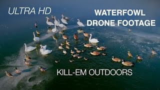 AMAZING Drone Waterfowl Footage [upl. by Lyndell999]