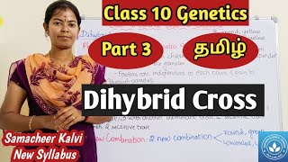 Dihybrid Cross Class 10 Science Unit 18 Genetics [upl. by Dyun]