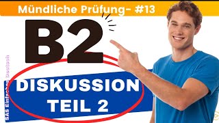 B2 Deutsch Test für den Beruf  Mündliche  Teil 2  Diskussion  beruflich  TELC Small Talk🇩🇪 [upl. by Eimor]