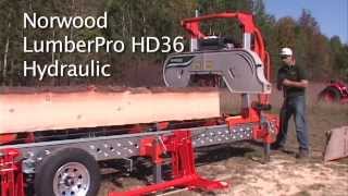 Norwood LumberPro HD36 Hydraulic Portable Band Sawmill  Part 2 [upl. by Micheal]