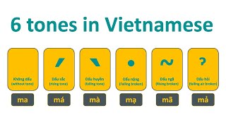 🇻🇳 Vietnamese  Tones in Vietnamese Learn sound system in Vietnamese Vietsound [upl. by Notsua496]