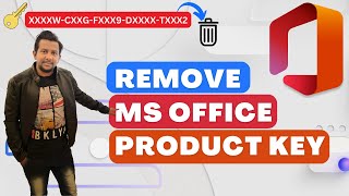 How to Remove Existing Office Product Key  Remove MS Office License [upl. by Dnalevelc62]