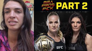 MMA Pros Pick ✅ Valentina Shevchenko vs Lauren Murphy  Part 2 👊 UFC 266 [upl. by Areta]